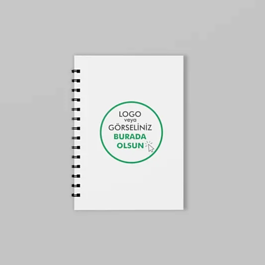 Kuşe Metal Spiralli Defter - Özel Baskılı