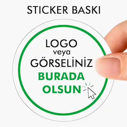 Sticker & Etiket | Yuvarlak · Kuşe Kağıt · Özelleştirilebilir